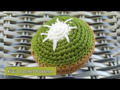 023|| AMI FRUIT || Kiwi Crochet Pattern || #amigurumi #kiwi #crochet #easycrochet #fruitkiwi