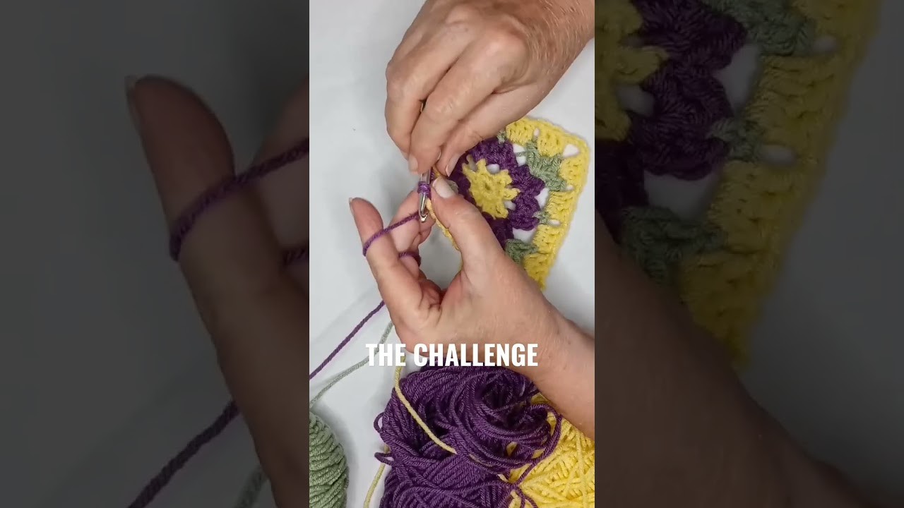 #7 Granny Square Challenge ???????????? #crochet #shorts #challenge