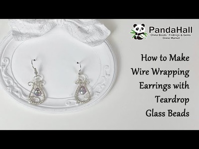 Boucles d'oreilles en fil de cuivre - PandaHall #bijoux #jewelry #diy #craft #tuto