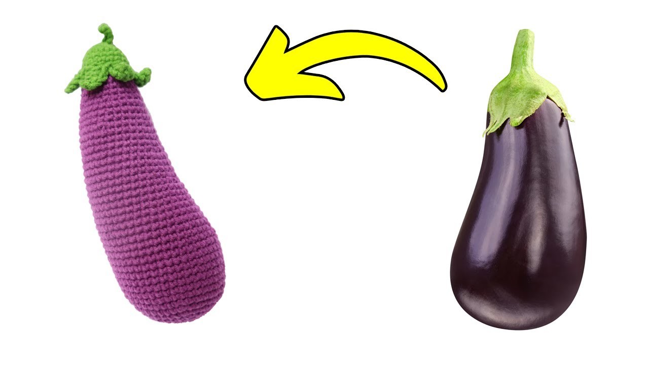 ???? Crochet Eggplant | Eggplant Crochet Pattern | Eggplant Amigurumi