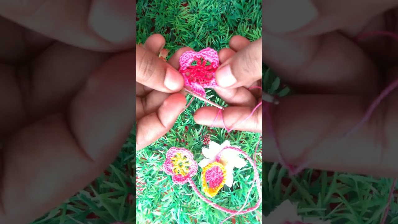 #crochet flower#সুতা দিয়ে কত সুন্দর ফুল তৈরী করা যায়#কুরুশ#কুশিকাটা#short#????️????️????️????️????️????️