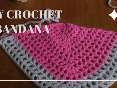 DIY Crochet Bandana|Crochet Head Scarf