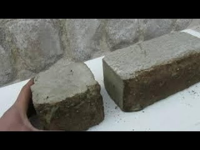 Comment fabriquer des BLOCS de BETON Faire des briques écologiques avec une simple forme en bois