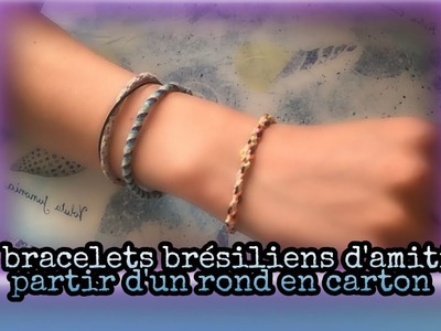 Diy bracelets brésiliens d’amitié à partir d’un rond en carton
