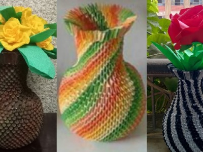 فازة من الاوريجامى origami 3d vase