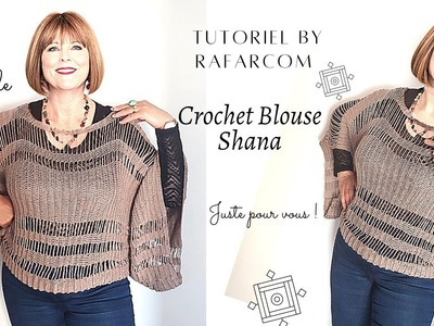 Crochet Blouse Boho "Shana" Super Facile avec "détails précis"????special gauchers