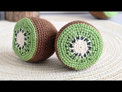 Crochet kiwi fruit Free amigurumi pattern