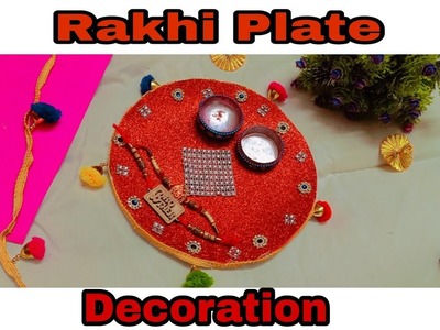 Rakhi Plate Decoration | Rakhi Plate DIY #rakhidiy #rakhiplate #rakhiplatedecoration