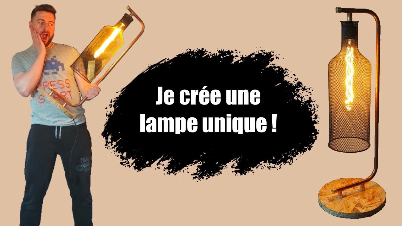 Comment fabriquer une lampe en cuivre avec un abat-jour recyclé