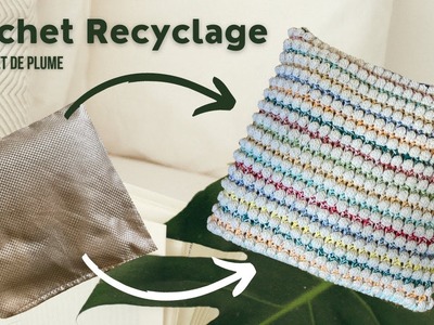 Comment faire un Coussin au crochet - Facile Rapide et économique - Recycler sa laine -  pas à pas