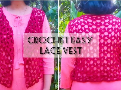 Crochet lace vest #crochettutorial #crochetfashion #crochetvest  @CrochetCraftMix