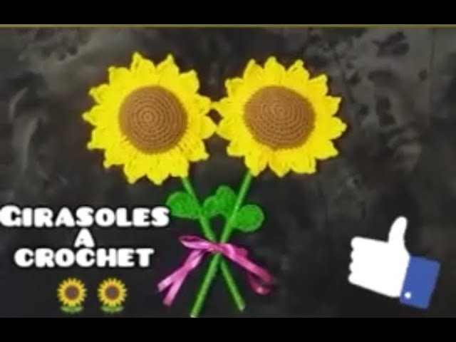 Girrasoles ????????a crochet #14defebrero #sanvalentin #crochet
