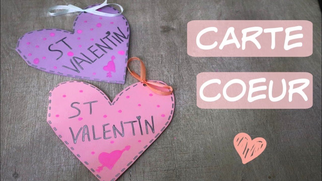 Jolie Carte Coeur pour la Saint Valentin !