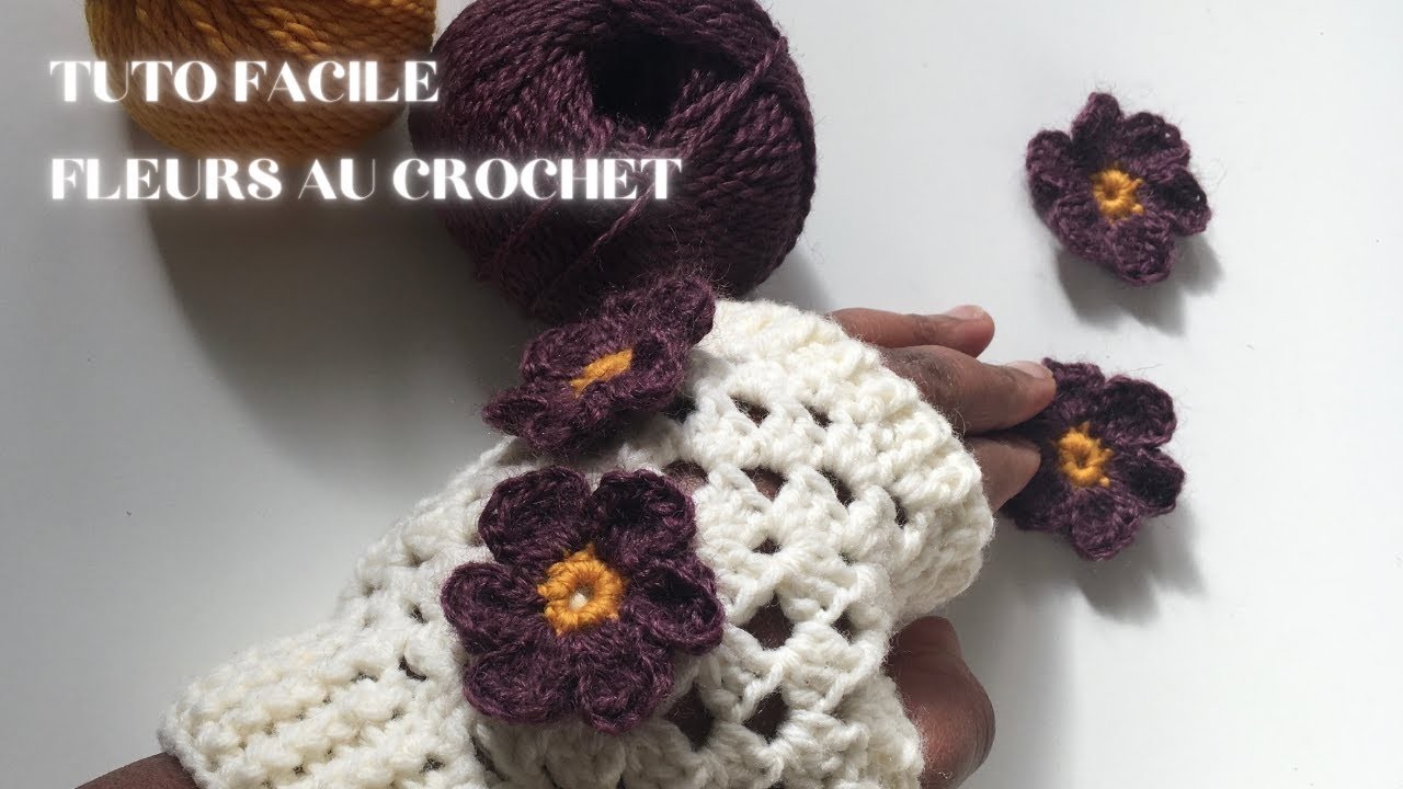 Tuto crochet facile: fleurs au crochet