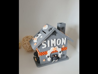 Tuto fimo : Décoration d'une tirelire en Fimo (www.fim-attitude.fr)