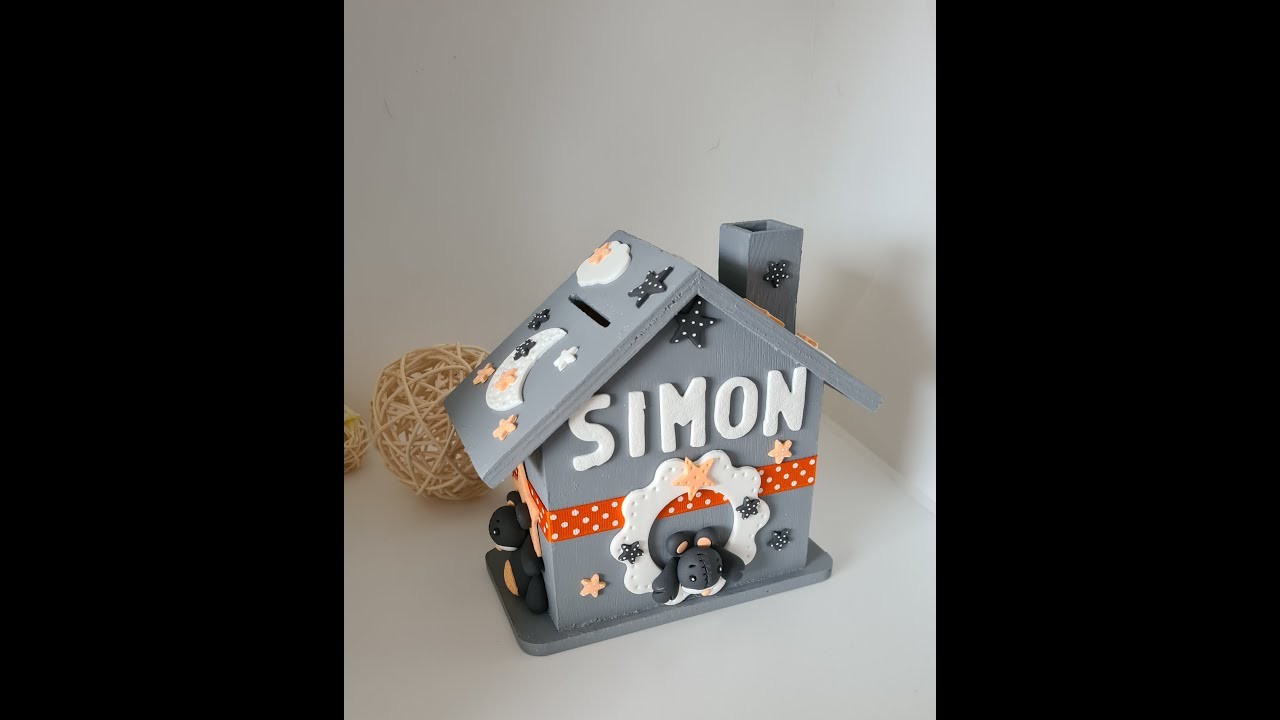 Tuto fimo : Décoration d'une tirelire en Fimo (www.fim-attitude.fr)