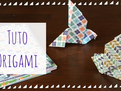TUTO Origami - Comment faire un oiseau en papier?