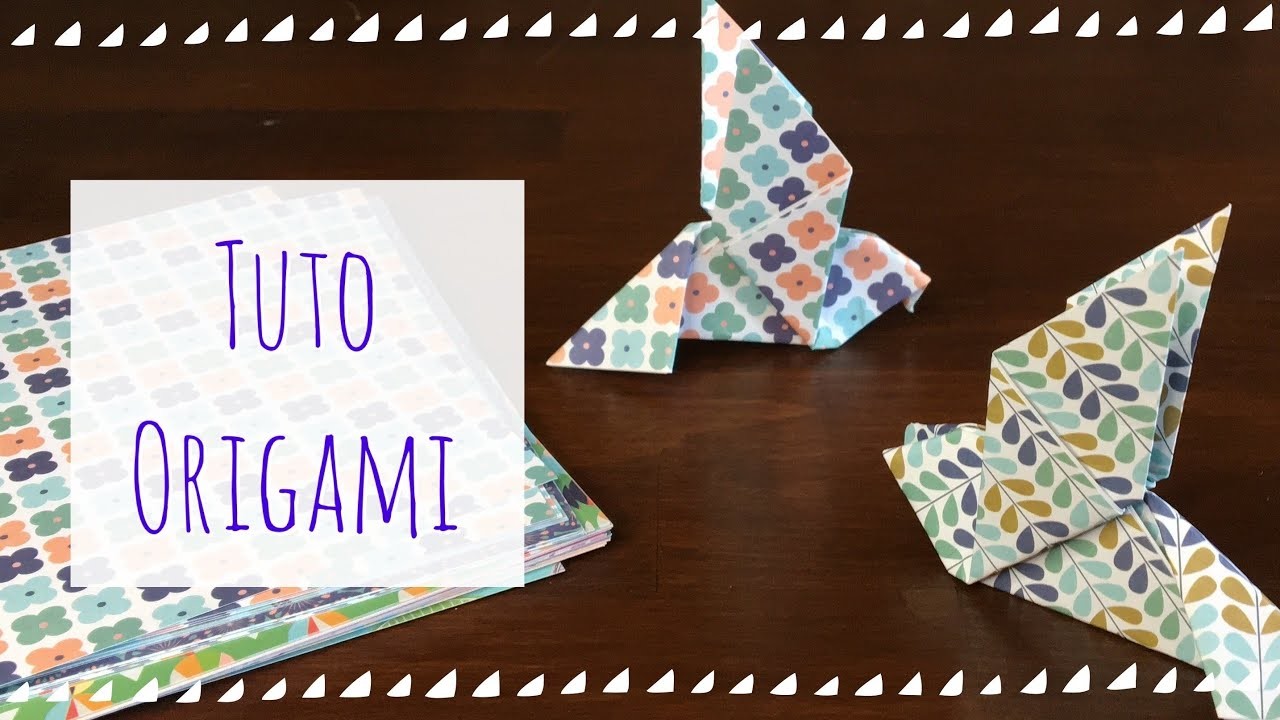 TUTO Origami - Comment faire un oiseau en papier?
