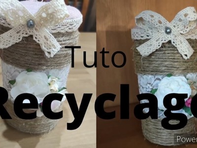 Tuto recyclage bocal en verre #recycle #scrap