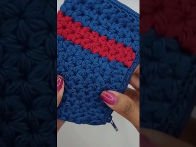 Porte monnaie bleu marine et rouge #portemonnaie #artisanatlocal #madeindrome #faitmain #wallet