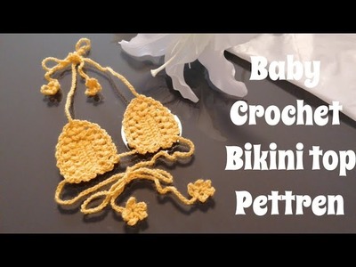 Crochet baby bikini for 0-9 months step by step tutorial for beginners