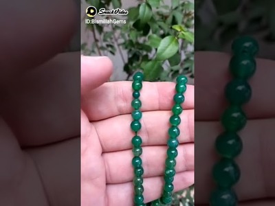 Green Agate Tasbeeh - Sabz Aqeeq Tasbih