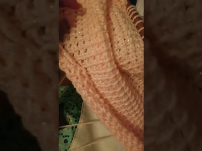 I'm staring a baby pink tunisan crochet afghan