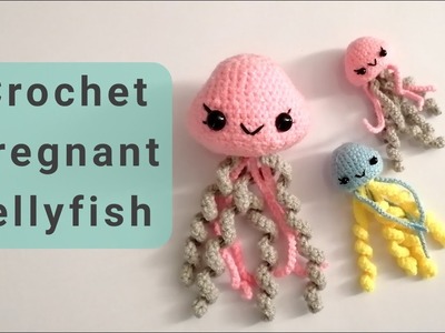 Crochet pregnant mother jellyfish ( best idea amigurumi) ,Free amigurumi pattern