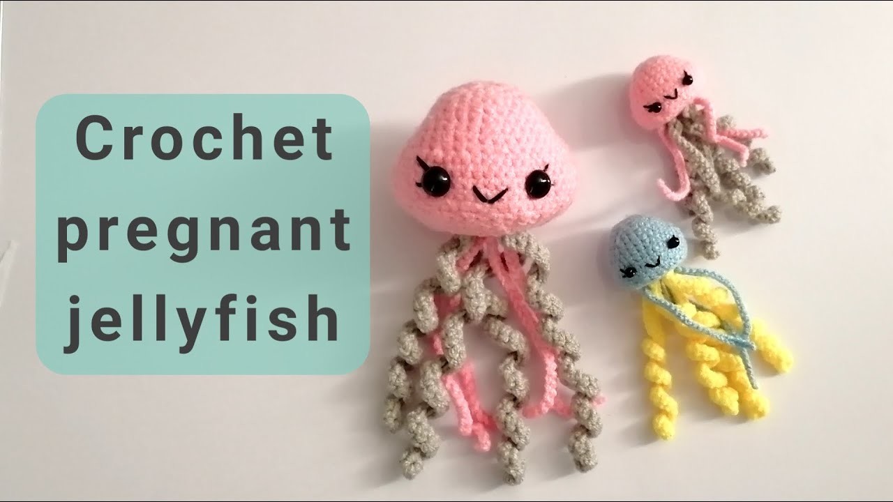Crochet pregnant mother jellyfish ( best idea amigurumi) ,Free amigurumi pattern