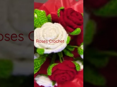 Flowers.Roses Crochet #crochet #roses #flowers #crochetaddict  #crochetroseflower #crochetroses