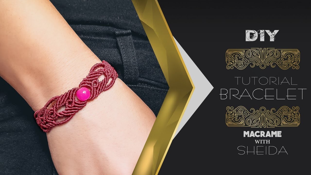 Macrame texture bracelet|macrame bracelet|diy*