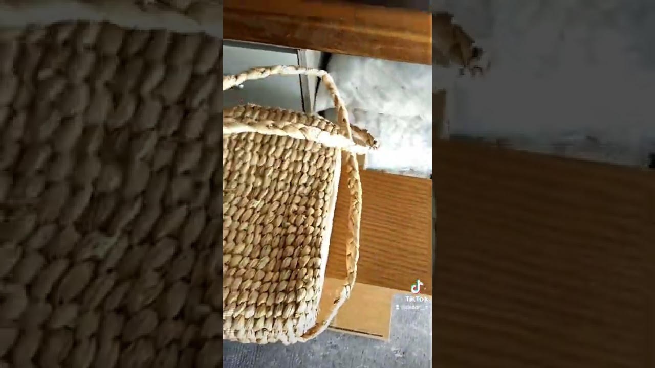 Sac en osier fait à la main