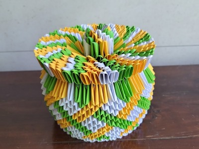 3d origami basket