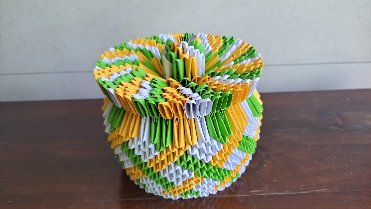 3d origami basket