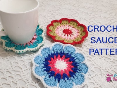 Crochet Saucer Pattern  صحن الفنجان بالكرةشي