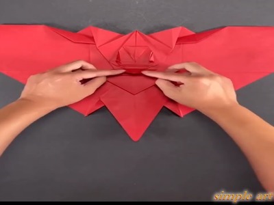 Origami 3D bat