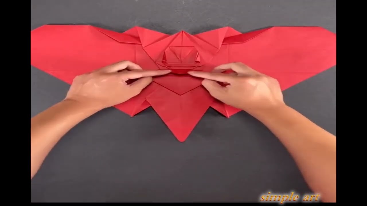 Origami 3D bat