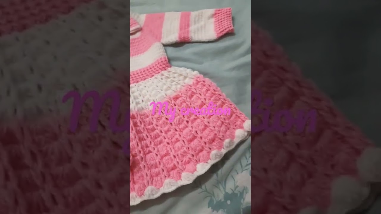 Crochet baby frock
