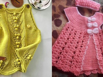 Crochet Designer Baby Clothes,Crosia Frock Design,क्रोशिया फ्रॉक,Crochet Dress,#beautyhorizonandart