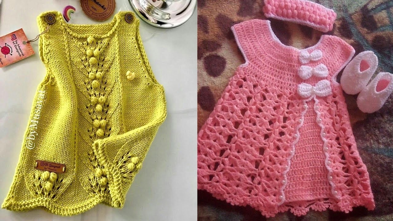 Crochet Designer Baby Clothes,Crosia Frock Design,क्रोशिया फ्रॉक,Crochet Dress,#beautyhorizonandart