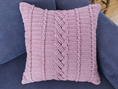 Crocheter la housse "Nahéma" pour coussin carré - Coussin décoratif - Tuto crochet