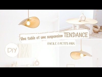 DIY Déco | Je crée ma table basse et une suspension tendance pour presque rien !! ( Inspi Marques)
