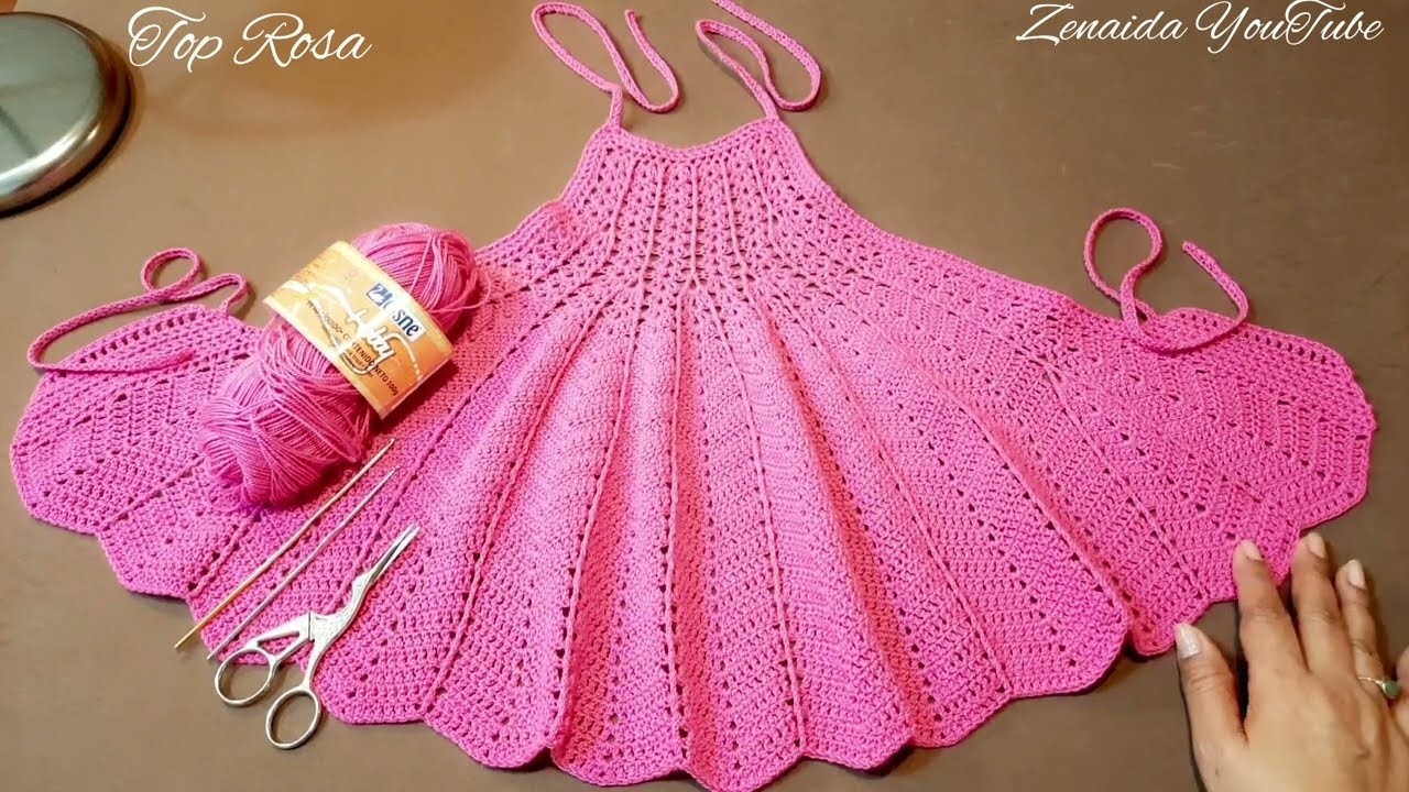 TOP CROCHET Blusa Coqueta #zenaida #crochet