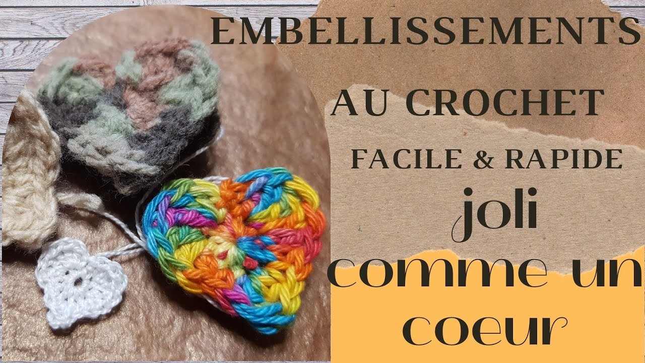 #tutocrochet - réaliser un joli petit coeur - Facile & rapide - pour débutant