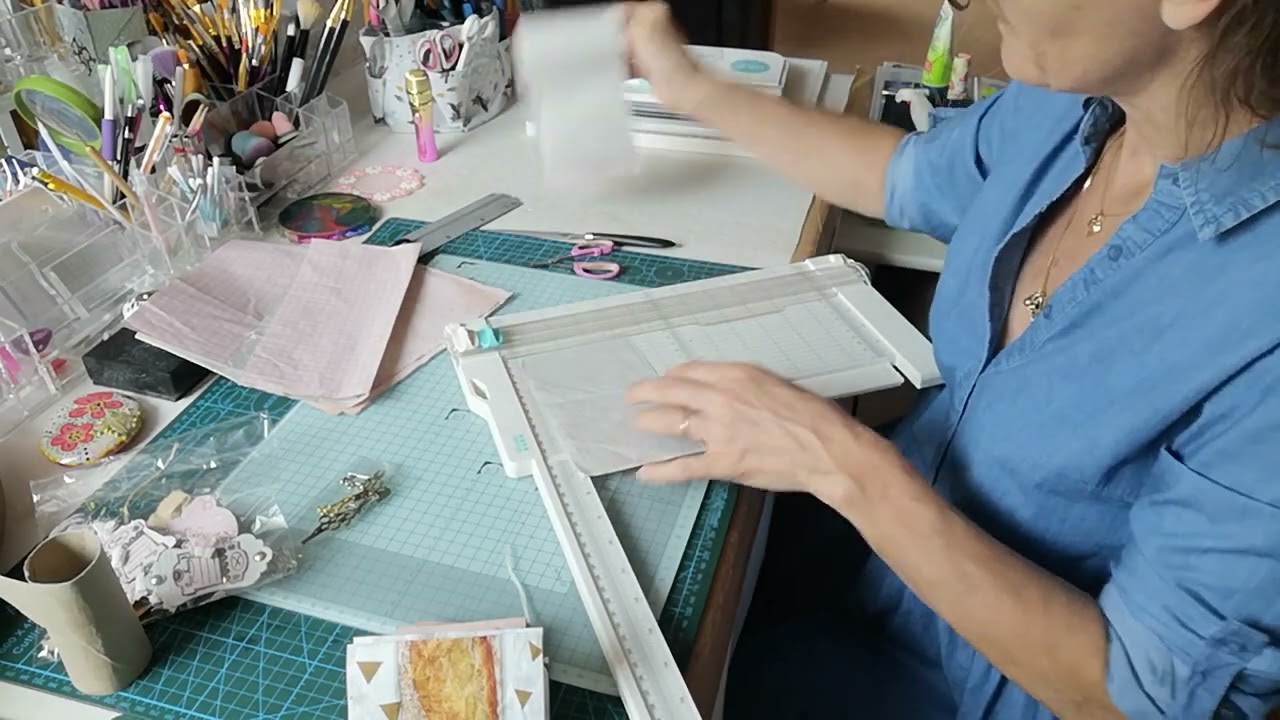 [DIY] :tuto embellissement #2 carnet ???? de  ????.notebook thème couture  avec sachet ???? baguette pain