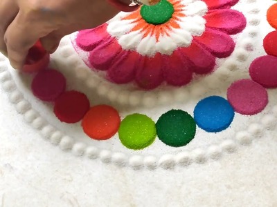 Krishna Janmastami rangoli design |जन्मास्टमी रंगोली | Janmastami rangoli |Simple rangoli