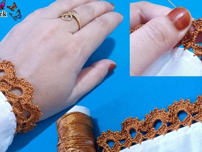 New Qureshia Design ???? Dupatta, Neck, Sleeves, Haw To Crochet Work _ کروشیا ڈیزائن _ कुरेशीया