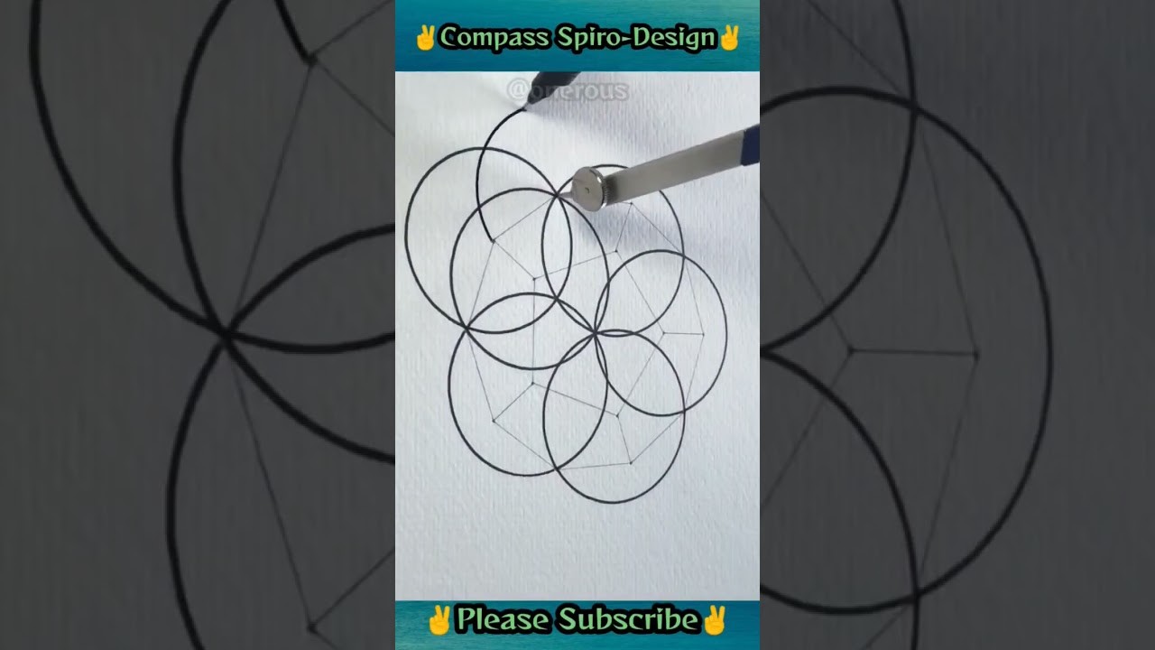 #shorts Compass Spirograph Design || Spirograph Design Compilation #ytshorts #trending #spirograph