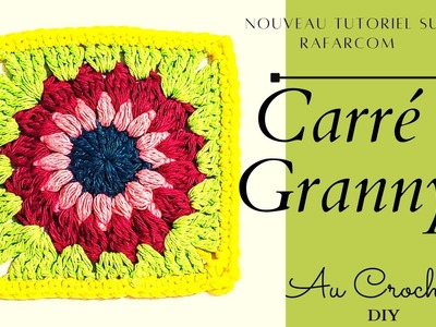 Crochet granny carré special gauchers