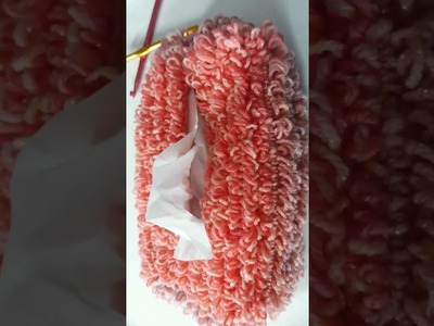 Crochet tissue box cover _ فن النسيج #shorts